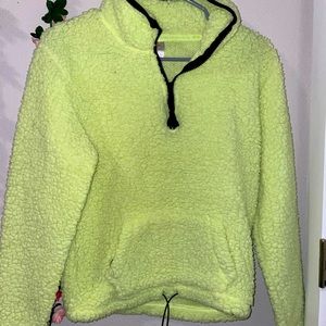 Neon green sweater